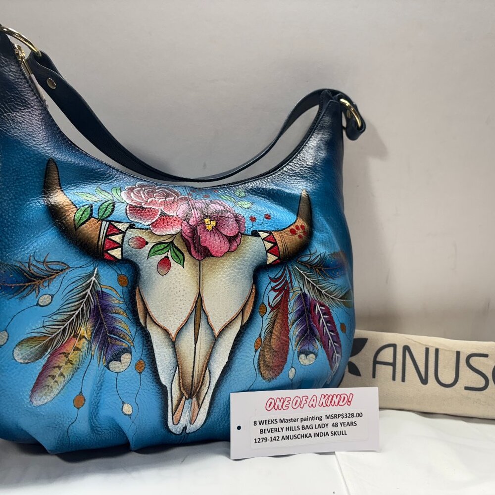 ANUSCHKA CALCUTTA INDIA -NWT $328.00         MASTER PIECE PAINTING TOOK 8 WEEKS